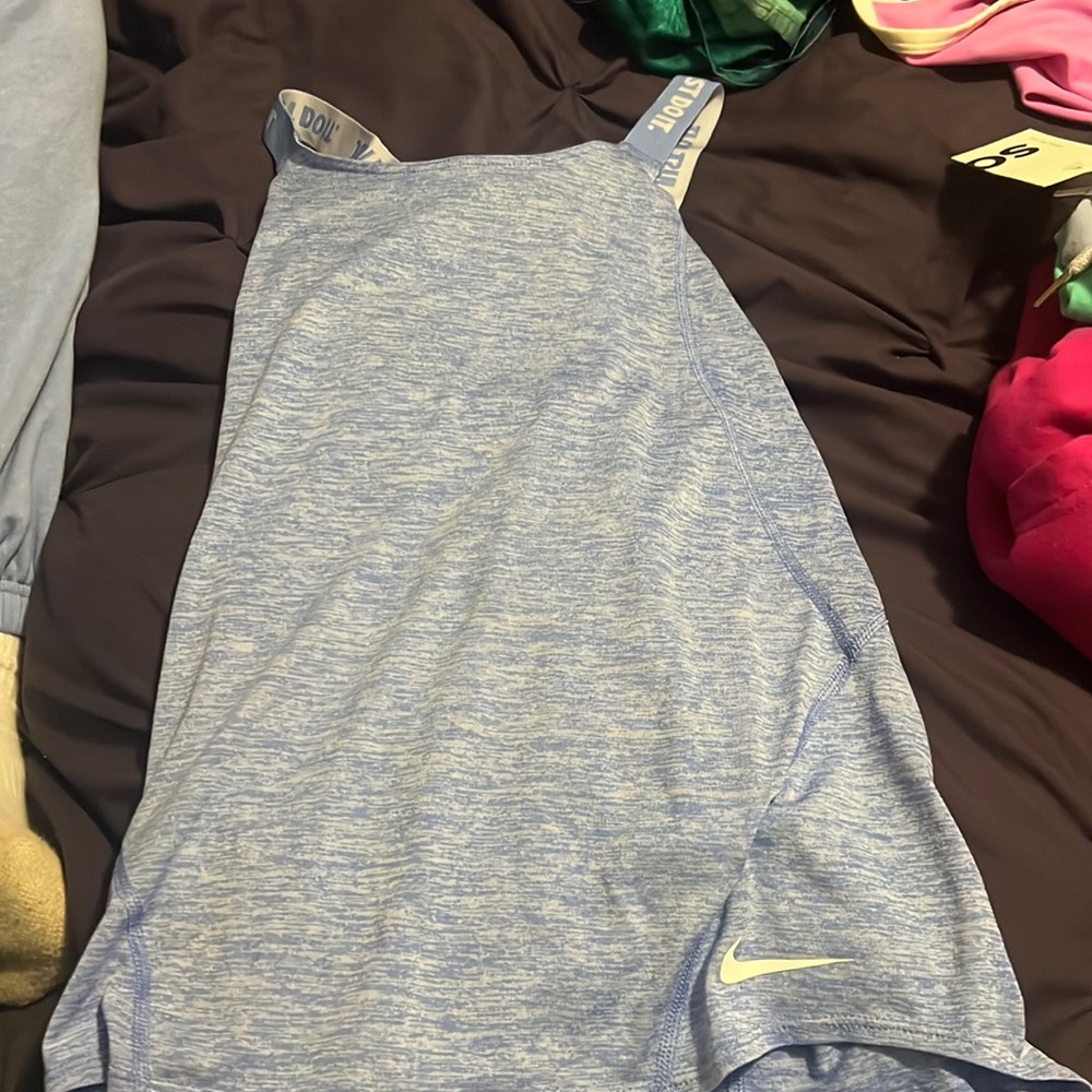 blue nike tank top
